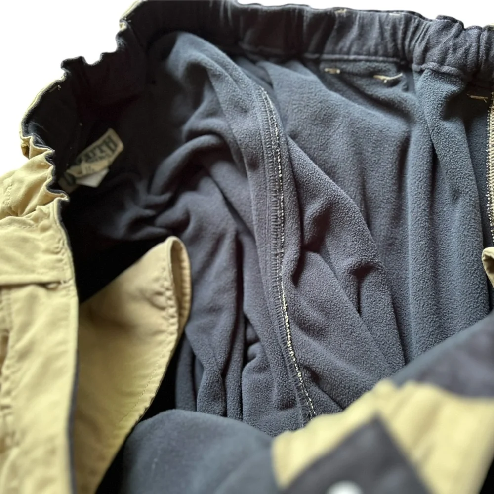 Duluth Trading Co Men's 2XL Brown Cargo Pants Fleece Lined‎ Winter